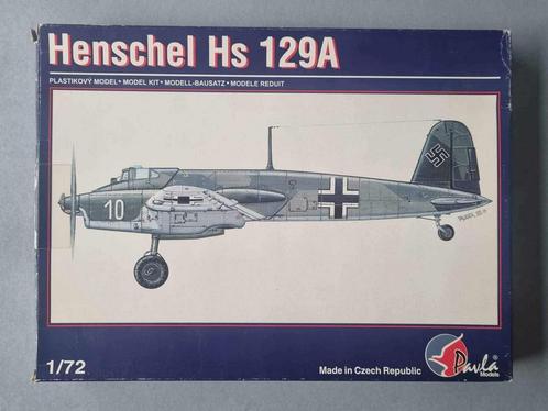 Pavla Models 72004 Henschel Hs 129A 1:72, Hobby en Vrije tijd, Modelbouw | Vliegtuigen en Helikopters, 1:72 tot 1:144, Verzenden