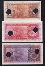 Portugees-India. - 10, 50 and 100 Rupias - 1945 - hole