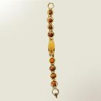 Messing Rudraksa armband met 8 kralen - ±19,5 cm, Ophalen of Verzenden, Nieuw