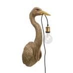 *WOONWINKEL* Kare Design Heron Gouden Reiger Wandlamp, Nieuw, Verzenden