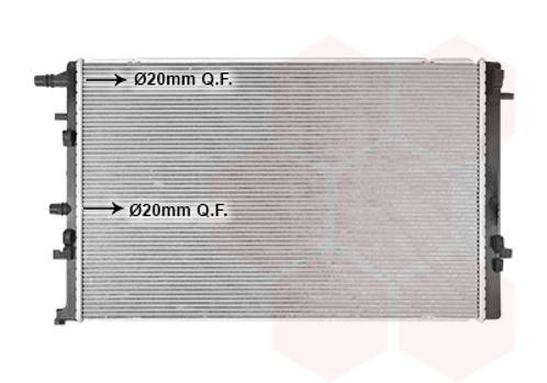 RADIATOR VOOR RENAULT KANGOO 2008- 214109155R, Auto-onderdelen, Airco en Verwarming, Nieuw, Ophalen of Verzenden