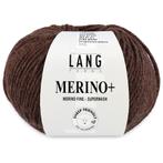 Lang Yarns Merino Plus - 368 donkerbruin mix - Merinowol G, Ophalen of Verzenden, Nieuw