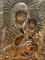 Reis-icoon - Moeder Gods - Zilver, Hout, Antiek en Kunst