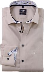 Olymp Luxor Overhemd Structure Beige maat 44 Heren, Verzenden, Nieuw, Beige, OLYMP