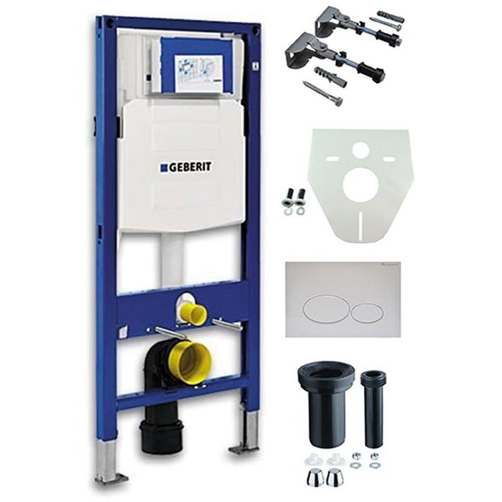 Geberit Duofix UP-320 Inbouwreservoir + Drukplaat Wit, Doe-het-zelf en Verbouw, Sanitair, Nieuw, Ophalen of Verzenden