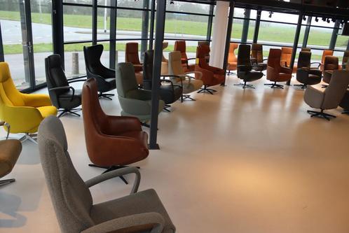 Outlet De Toekomst Twice / Gealux  relaxfauteuils/relaxstoel, Huis en Inrichting, Fauteuils, Nieuw, Leer, Metaal, Stof, Ophalen of Verzenden