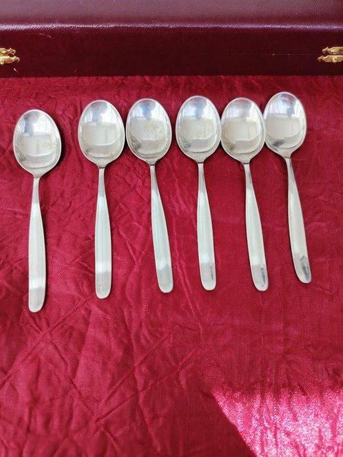 Koffielepel (6) - .800 zilver - Geen minimumprijs, Antiek en Kunst, Antiek | Goud en Zilver