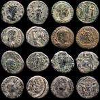 Romeinse Rijk. Kavel bestaande uit 8 AE-munten: