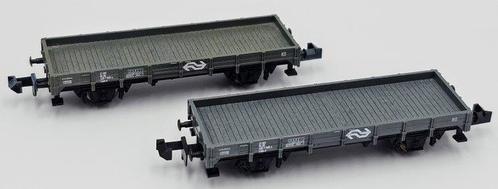 Minitrix N - 13880K - Modeltrein goederenwagon (2) - Twee, Hobby en Vrije tijd, Modeltreinen | N-Spoor
