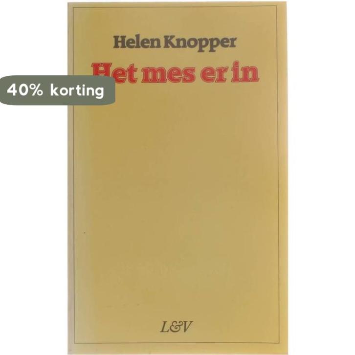 Het mes erin 9789062130702 Knopper, Boeken, Overige Boeken, Gelezen, Verzenden