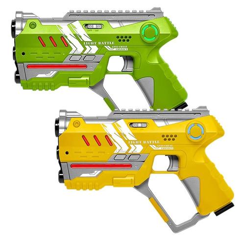 Light Battle Connect lasergame set - Geel/Groen met 2, Kinderen en Baby's, Speelgoed | Buiten | Actiespeelgoed, Nieuw, Ophalen of Verzenden