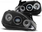 Koplampen Opel Corsa C Angel Eyes zwart, Ophalen of Verzenden, Nieuw