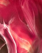Viscose Tricot Vloeiend Abstract Rood, Hobby en Vrije tijd, Stoffen en Lappen, Nieuw, Rood