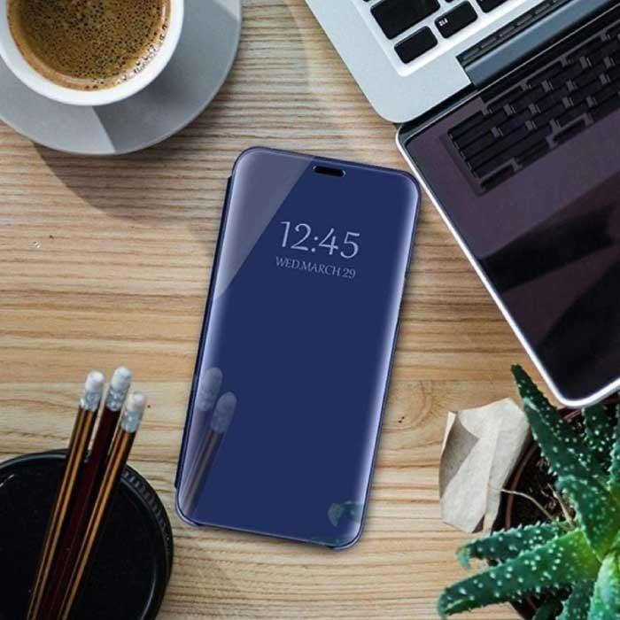 Oppo Realme 7 Pro Smart Spiegel Flip Case Cover Hoesje Blauw, Telecommunicatie, Mobiele telefoons | Hoesjes en Frontjes | Overige merken