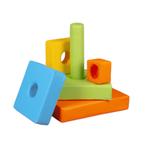 Foam blokken - stapel toren - 55x60cm - groen geel blauw..., Kinderen en Baby's, Speelgoed | Educatief en Creatief, Ophalen of Verzenden