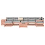 vidaXL 9-delige Loungeset massief douglas vurenhout, Verzenden, Nieuw, Loungeset
