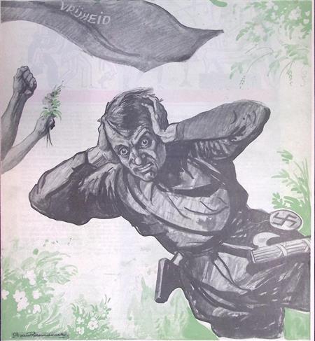 Pasen 1936: Opstanding, trots alles (lijst optie, Lithos), Antiek en Kunst, Kunst | Litho's en Zeefdrukken, Verzenden