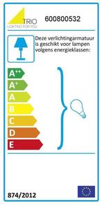 TRIO ROPE Hanglamp Antiek messing - excl. 2x E27 60W, Huis en Inrichting, Lampen | Hanglampen, Ophalen of Verzenden, Nieuw