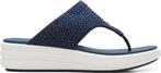 Clarks - Maat 41 - Drift Jaunt Dames Slippers - Navy, Verzenden, Nieuw