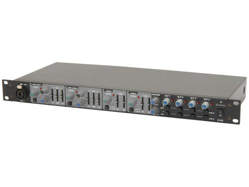 Citronic Z44R 1U 4x Zone 2x Microfoon 2x Lijn 19 Rack Mixer, Muziek en Instrumenten, Microfoons, Overige typen, Nieuw, Verzenden