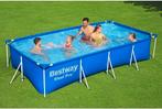 2dekans | Bestway Opzetzwembad – Rechthoekig Stalen Frame –, Ophalen of Verzenden, Zo goed als nieuw