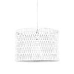 LABEL51 - Hanglamp Stripe - Wit Katoen, Huis en Inrichting, Lampen | Hanglampen, Minder dan 50 cm, Nieuw, Overige materialen, Design