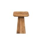 Salontafel Mangohout Salontafel Mick Vierkant 40x40 cm, Huis en Inrichting, Verzenden, Vierkant, Nieuw, Industriële meubels