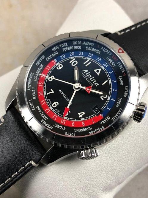 Alpina - Startimer Pilot Worldtimer GMT - AL-255BRB4S26 -, Sieraden, Tassen en Uiterlijk, Horloges | Heren