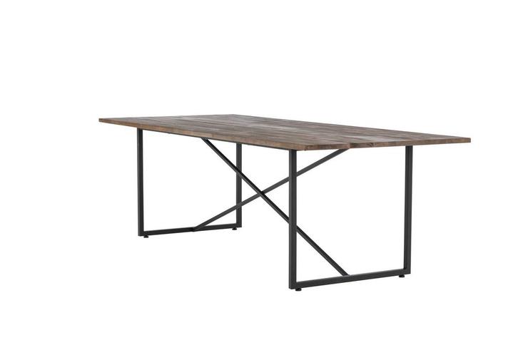 Industriele Eettafel X-Bang Teak Hout 250x100 cm Jorn, Huis en Inrichting, Tafels | Eettafels, Verzenden