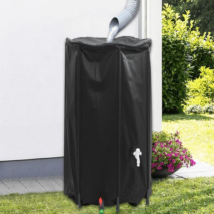 vidaXL Watertank met kraan opvouwbaar 380 L PVC, Tuin en Terras, Tuinslangen, Nieuw, Verzenden