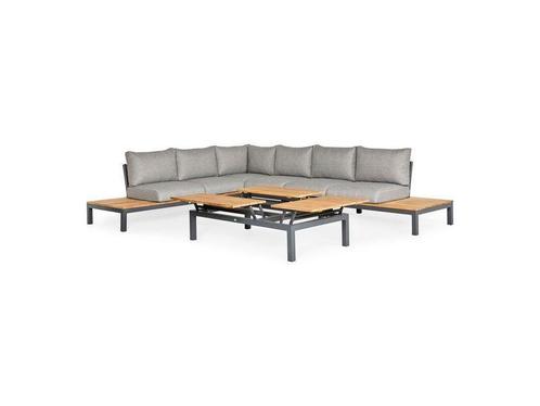 Suns memphis platform teak lounge set XL rechts, Tuin en Terras, Tuinsets en Loungesets, Nieuw