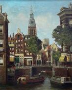 Dutch School (XX) - Montelbaanstoren in Amsterdam, Antiek en Kunst, Kunst | Schilderijen | Klassiek