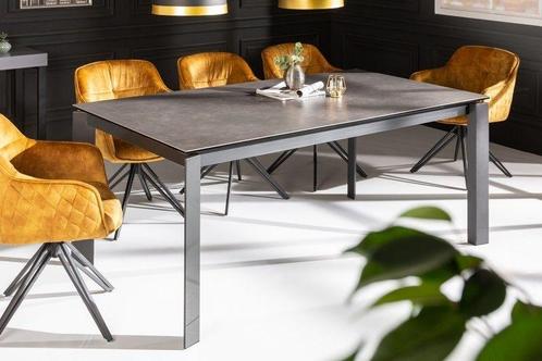 Uitschuifbare eettafel X7 180-240cm antraciet keramiek, Huis en Inrichting, Tafels | Eettafels, Ophalen of Verzenden