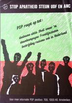 STOP APARTHEID STEUN UDF EN ANC op vintage poster (Posters), Verzamelen, Verzenden, Nieuw, Overige onderwerpen, Met lijst