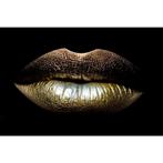 Mooie Vrouw Gesloten Gouden Lippen 120x80x2cm, Antiek en Kunst, Antiek | Woonaccessoires, Ophalen of Verzenden