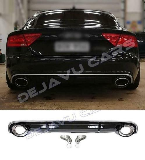 RS7 Look Bumper Diffuser Spoiler voor Audi A7 4G Sportback, Auto-onderdelen, Carrosserie en Plaatwerk, Achter, Bumper, Nieuw, Audi