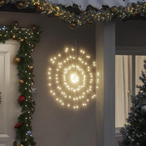 vidaXL Kerstverlichting vuurwerk 140 warmwitte LEDs 17 cm, Diversen, Kerst, Nieuw, Verzenden