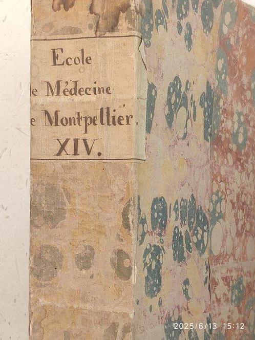 Collectif - Ecole Médecine de Montpellier: Recueil de 7, Antiek en Kunst, Antiek | Boeken en Bijbels