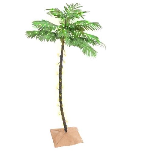 vidaXL Palmboom LED 88 LEDs warmwit 150 cm, Diversen, Kerst, Nieuw, Verzenden