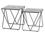 Siena Garden Como Bijzettafelset 51x51x56 cm + 46x46x51 cm, Ophalen of Verzenden, Nieuw