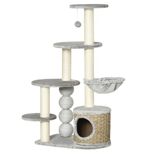 TRUUSK Krabpaal 1155cm Kattentoren Met Kattenhol En Hangmat, Dieren en Toebehoren, Katten-accessoires, Nieuw, Verzenden