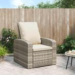 vidaXL Tuinstoel verstelbaar met kussens poly rattan, Tuin en Terras, Tuinstoelen, Verzenden, Nieuw, Rotan