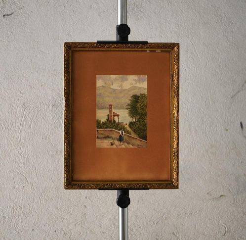 Scuola inglese (inizio XX) - Sul lago, Antiek en Kunst, Kunst | Schilderijen | Klassiek
