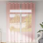vidaXL Gordijnen Voile met doorvoertules 2 st 140x260 cm, Verzenden, Nieuw