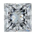 1 pcs Diamant - 1.02 ct - Prinses - D (kleurloos) - IF, Nieuw