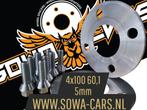 Spacers 5mm Renault Clio Twingo 4x100 60,1 Spoorverbreders, Ophalen of Verzenden