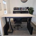 FlexFrame elektrisch zit/sta bureau, met zijwangen, 200x80cm, Overige plaatsen, Ophalen of Verzenden, Nieuw in verpakking, Bureau