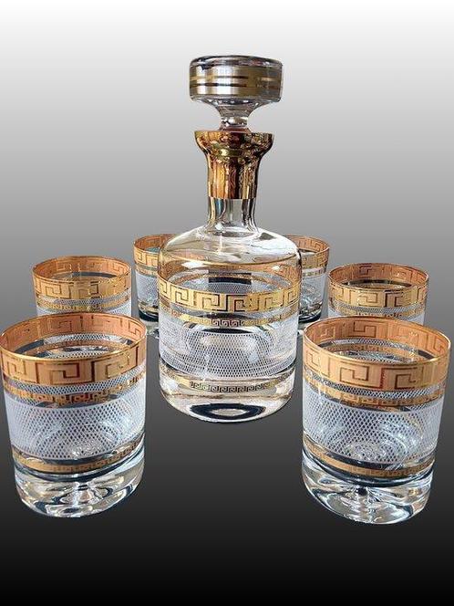 Drinkglas - Verguld - Whiskeyset Karo, Antiek en Kunst, Antiek | Meubels | Tafels