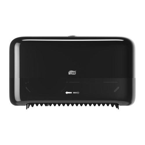 Tork Elevation twin coreless toiletpapier dispenser zwart, Huis en Inrichting, Schoonmaakartikelen, Verzenden