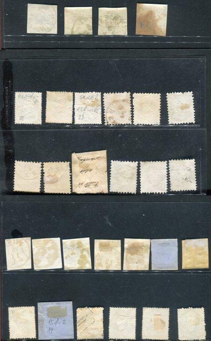 Oostenrijk 1850/1874 - Klein overzicht van de eerste 6, Postzegels en Munten, Postzegels | Europa | Italië